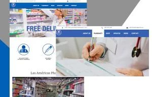 Las Americas Pharmacy web design