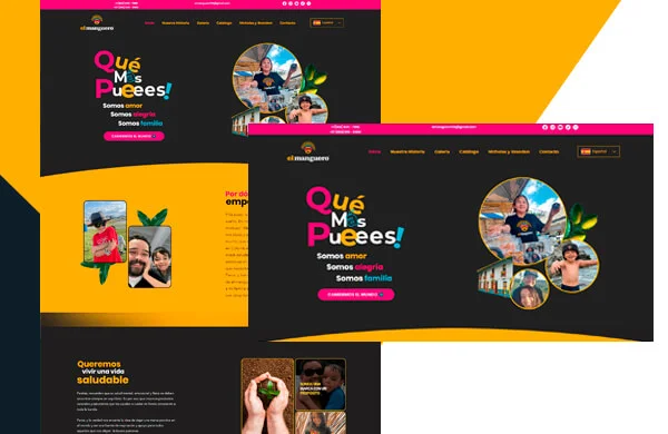 El Manguero web design