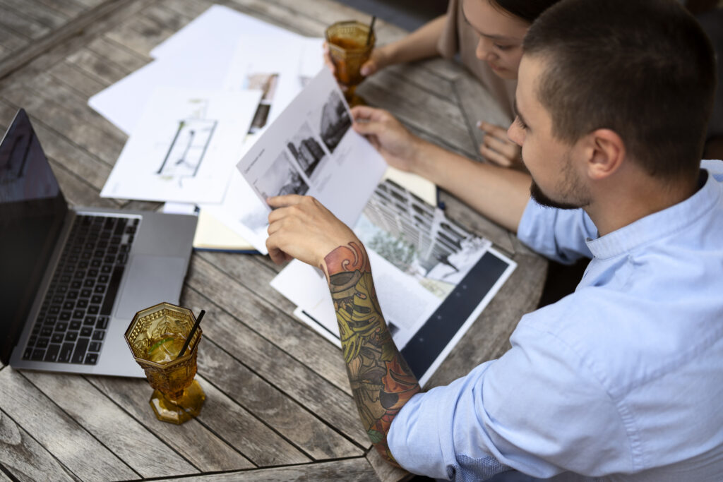 a beautiful young tattooed person