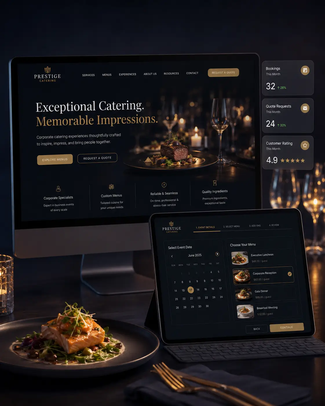 SEO agency working with corporate catering companies in Long Island