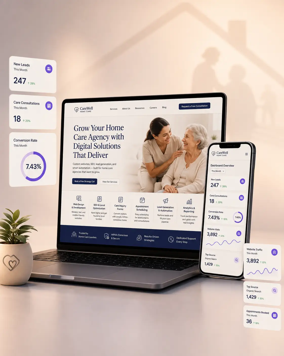 Home care caregiver assisting a client in Long Island