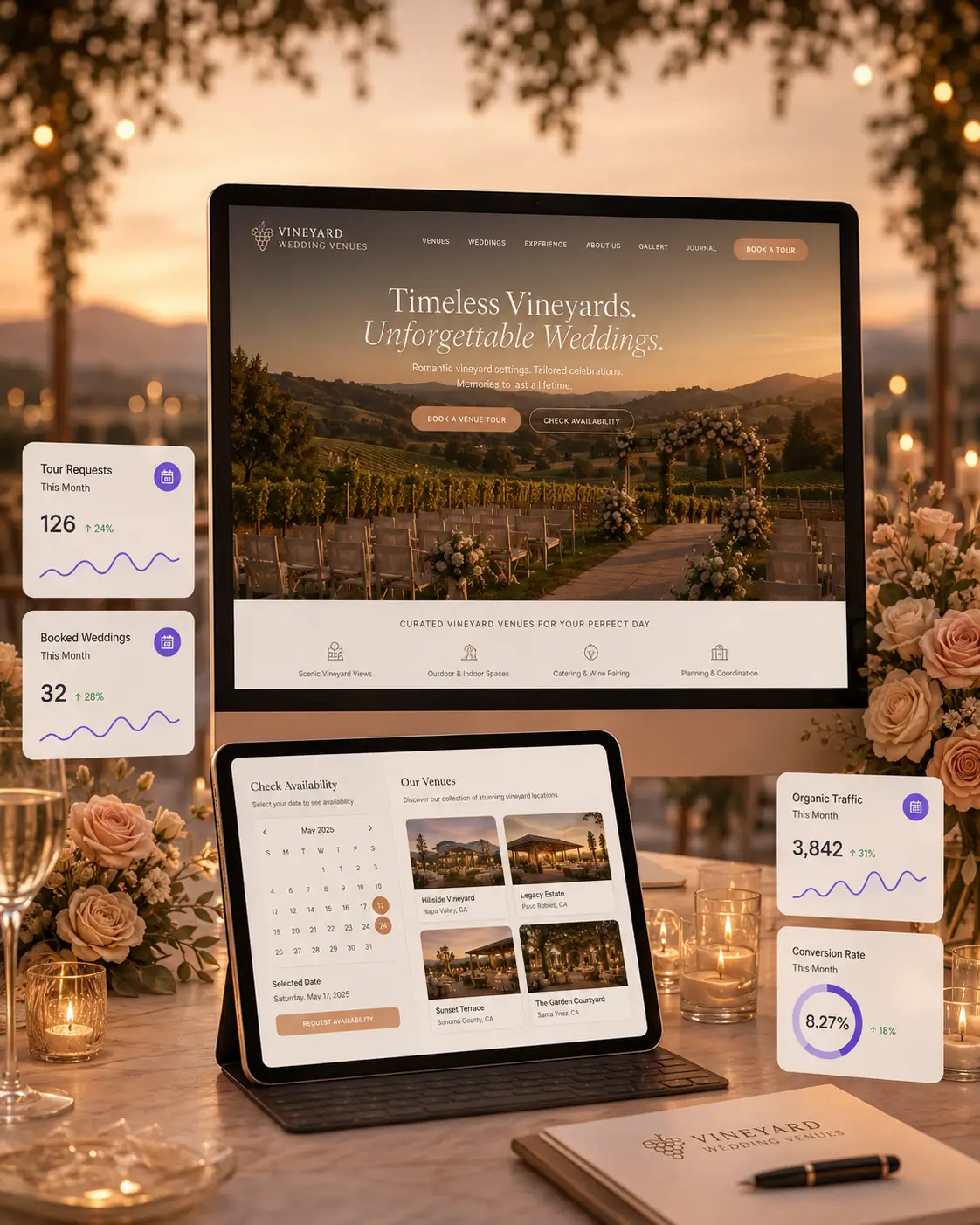 SEO agency working with vineyard wedding venues in Long Island